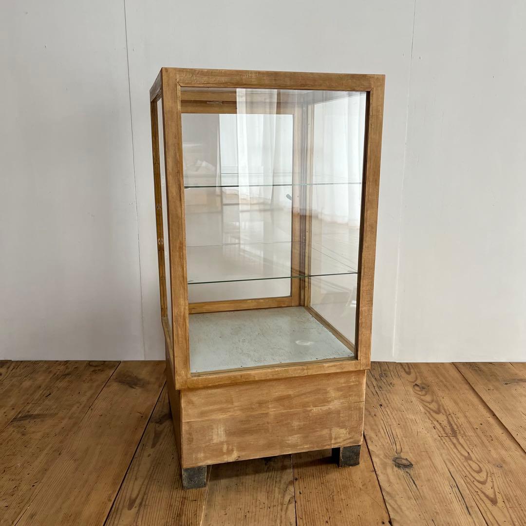 アンティーク ガラスケース ショーケース レトロ 飾り棚 z780