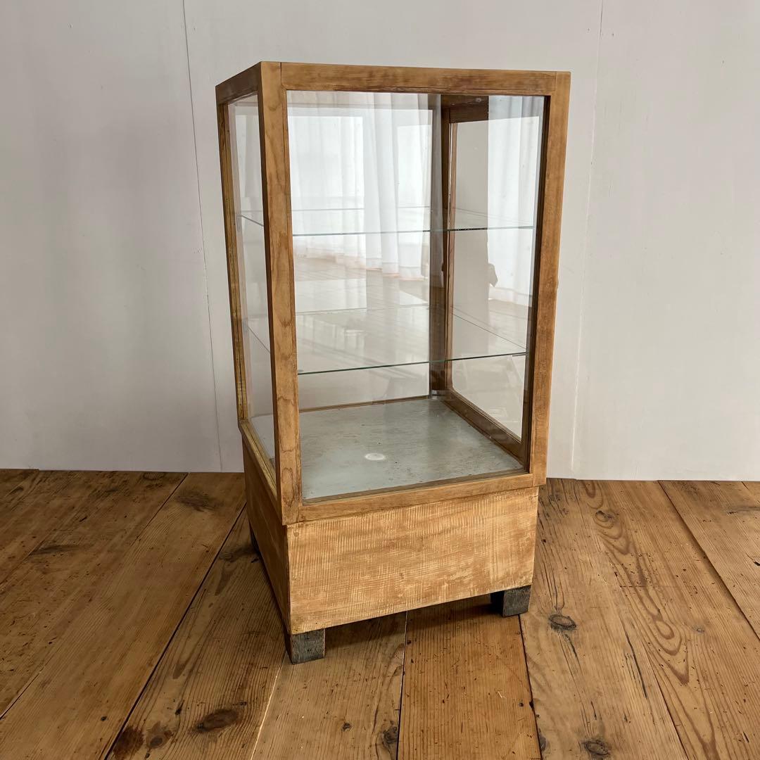 アンティーク ガラスケース ショーケース レトロ 飾り棚 z780