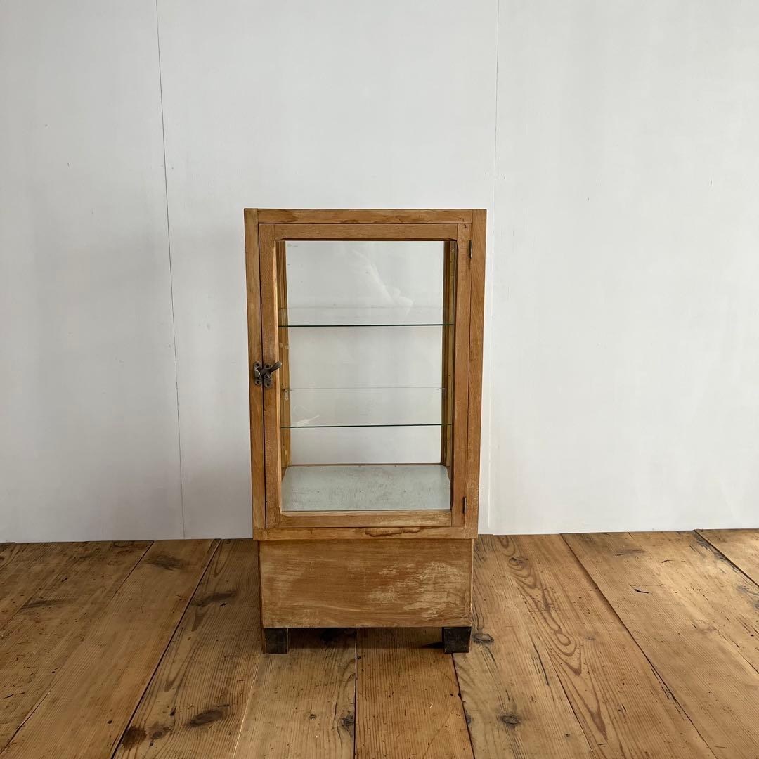 アンティーク ガラスケース ショーケース レトロ 飾り棚 z780