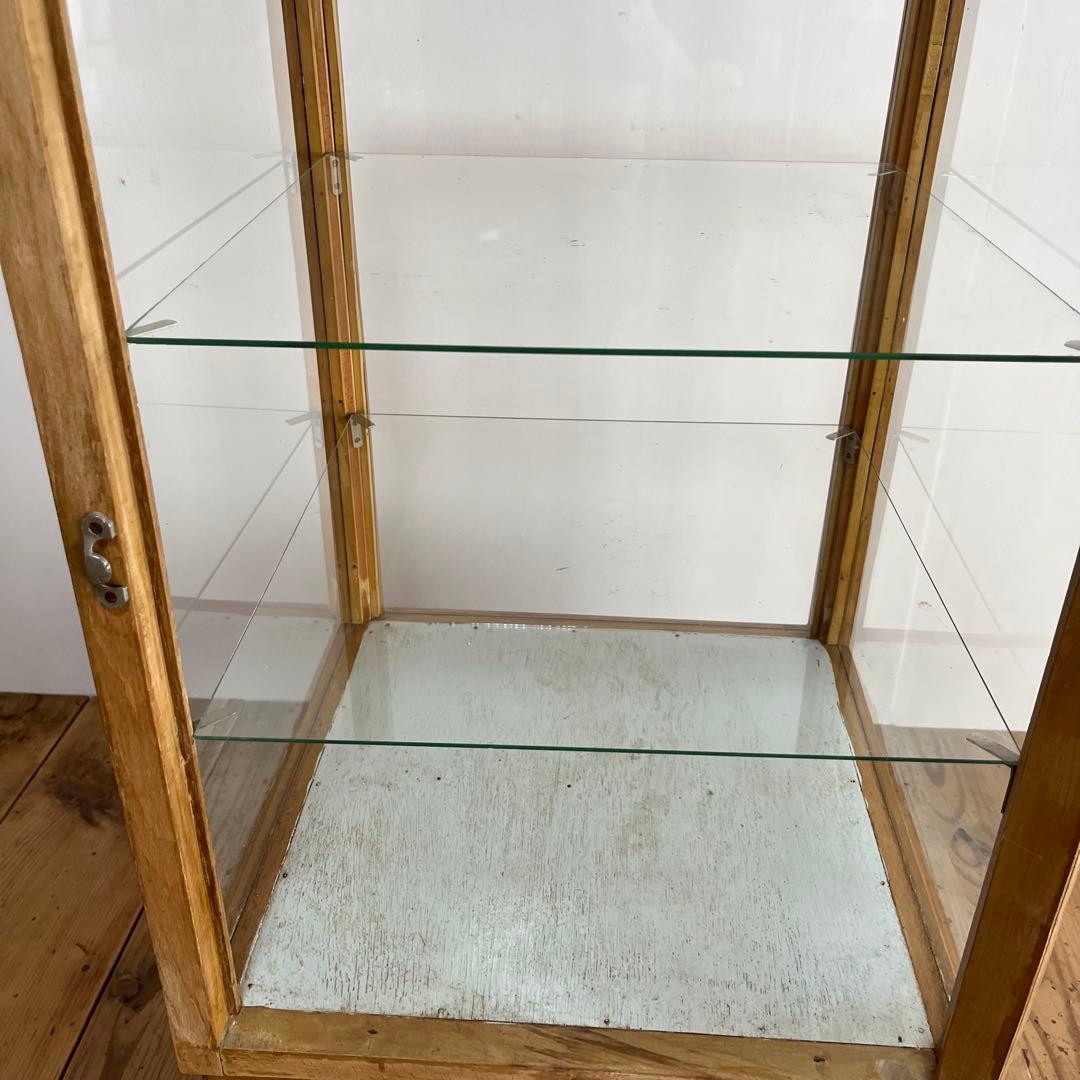 アンティーク ガラスケース ショーケース レトロ 飾り棚 z780