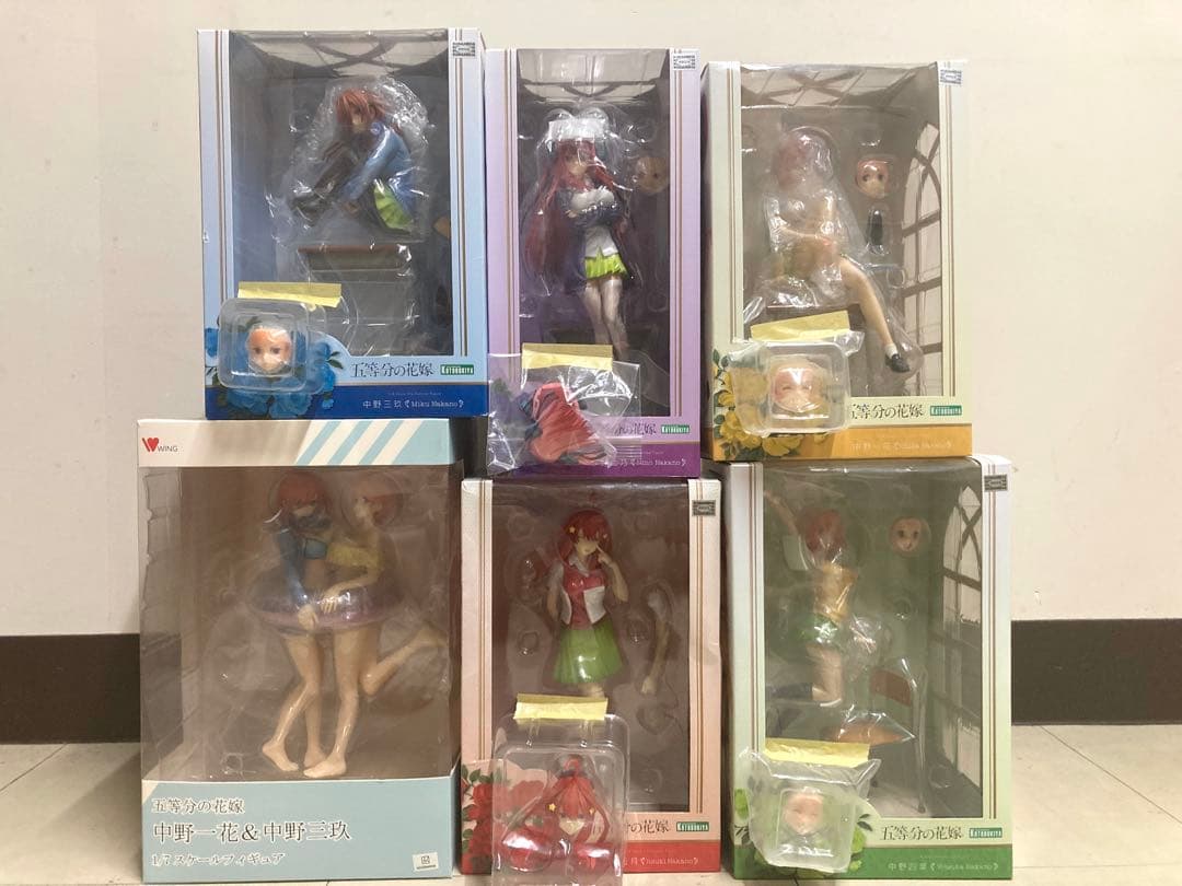 コトブキヤ 五等分の花嫁 特典パーツ付 完成品フィギュア 5体セット ウイング