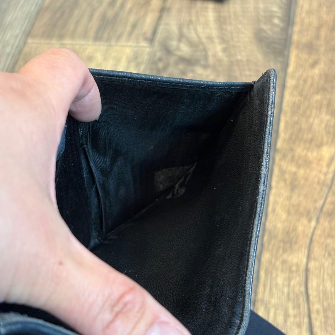 CHANEL シャネル 折りたたみ 財布 レザー キャビアスキン ヴィンテージ