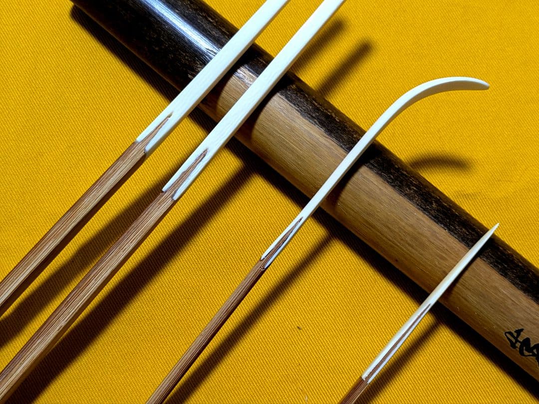 本煤竹挟継　茶杓・菓子箸・菓子切 3点組