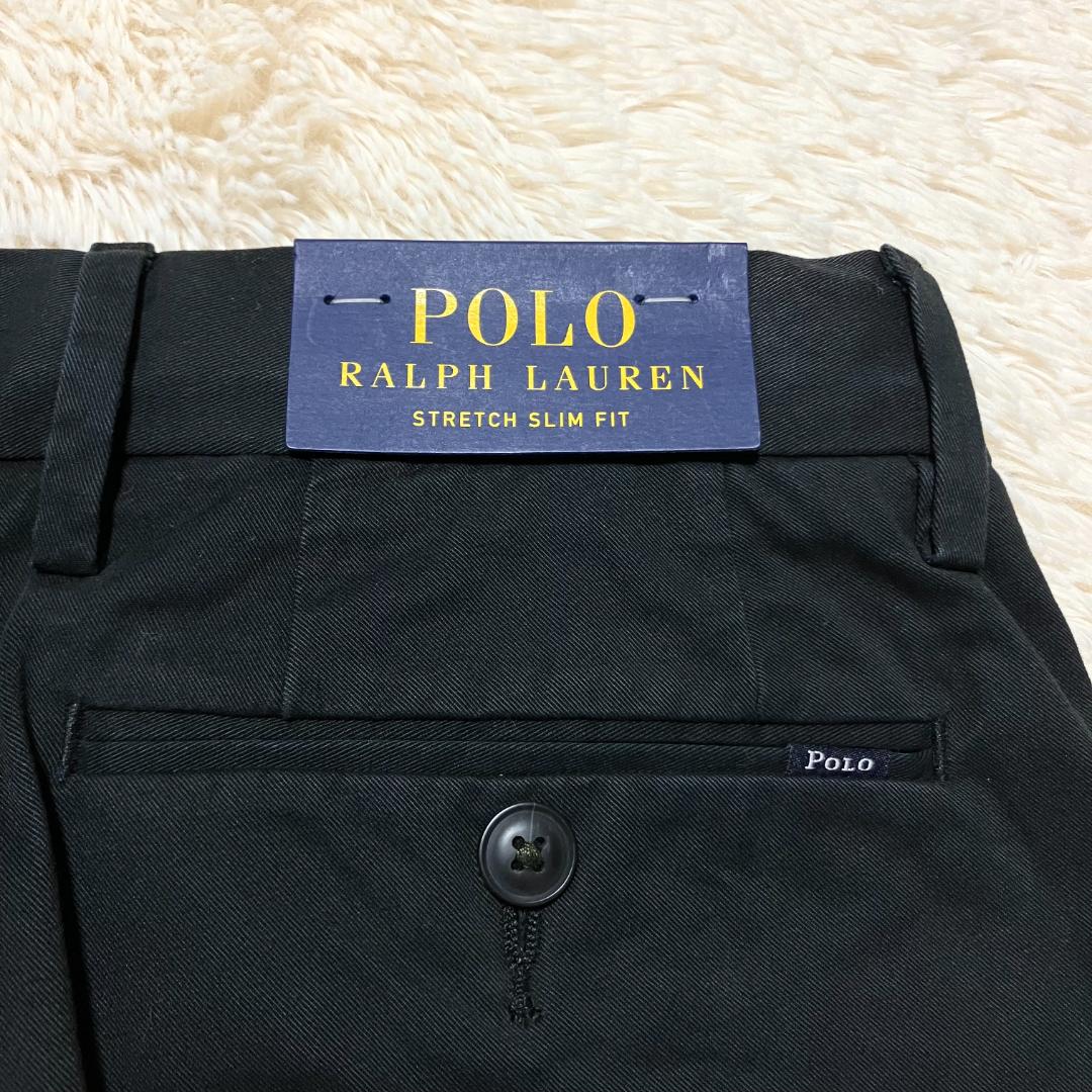 新品未使用✨ POLO RALPH LAUREN スラックス チノパン ブラック