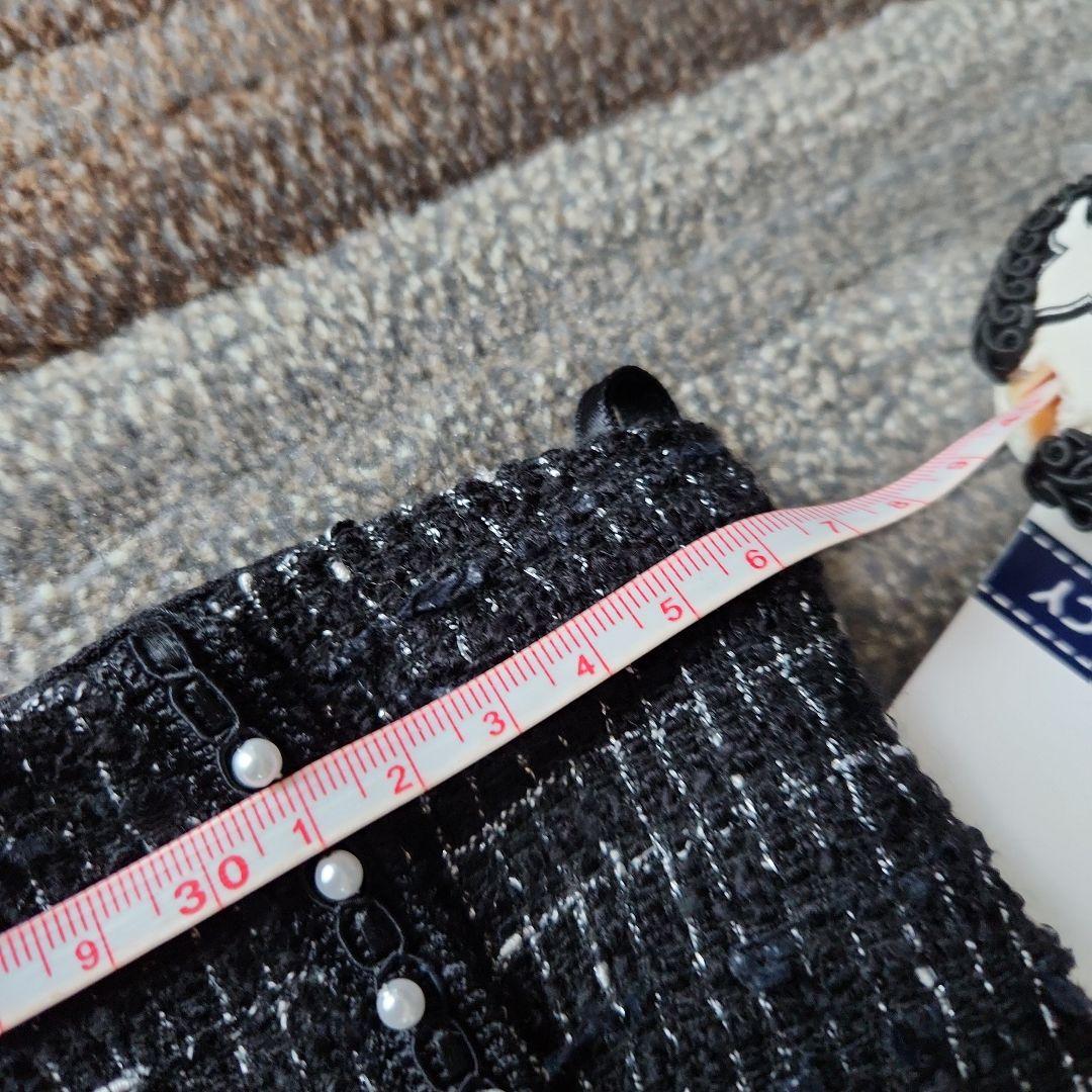 新品M'S GRACY ツイードガウチ ョパンツ ブラック系サイズ38