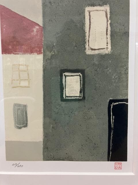 真作 東山魁夷 リトグラフ【季の詩 2月】エディション217/250 落款あり