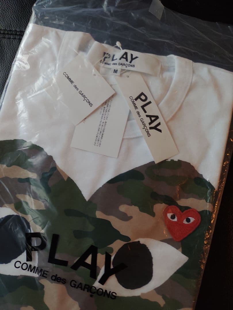 М正規品　PLAY COMME des GARÇONS 迷彩柄Tシャツ М