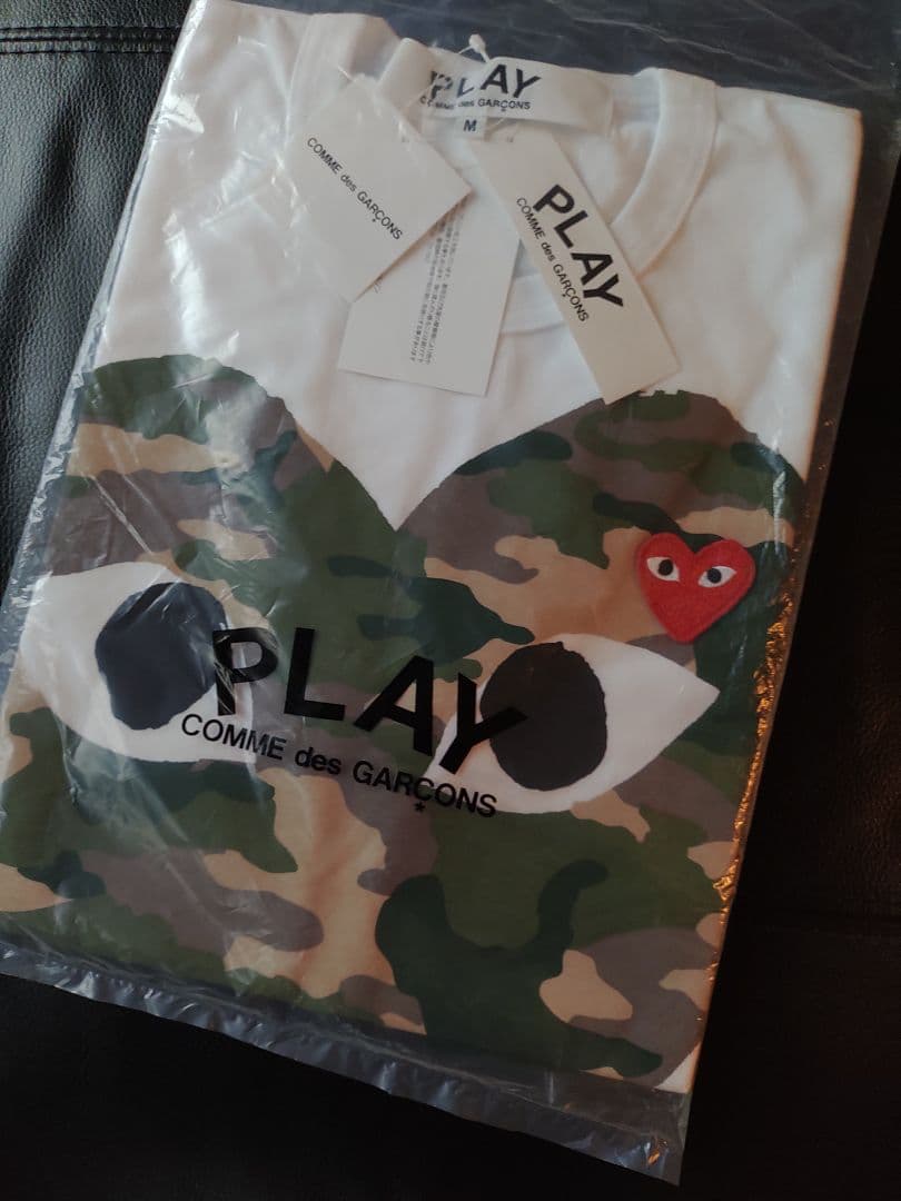 М正規品　PLAY COMME des GARÇONS 迷彩柄Tシャツ М