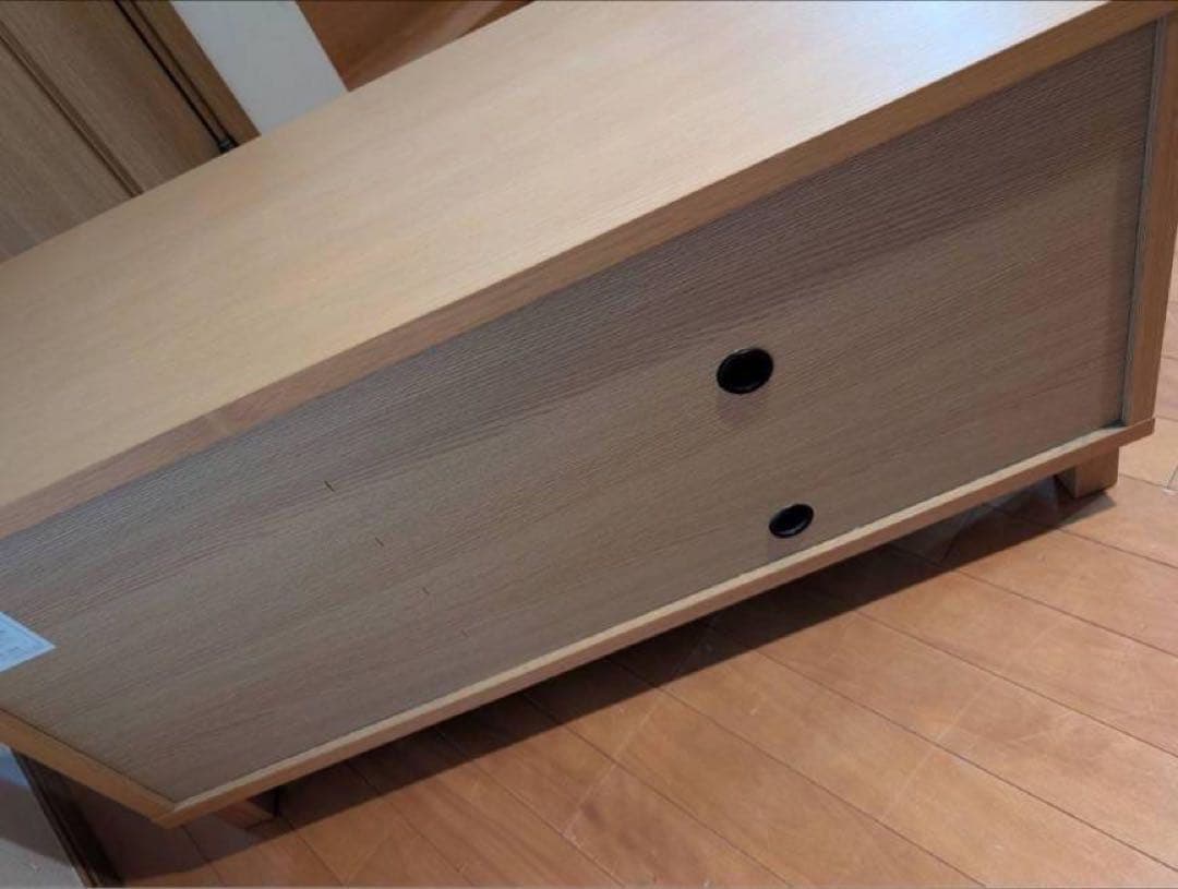 ■送料込■無印良品 木製テレビボード オーク材 棚 収納 木製家具 TV台