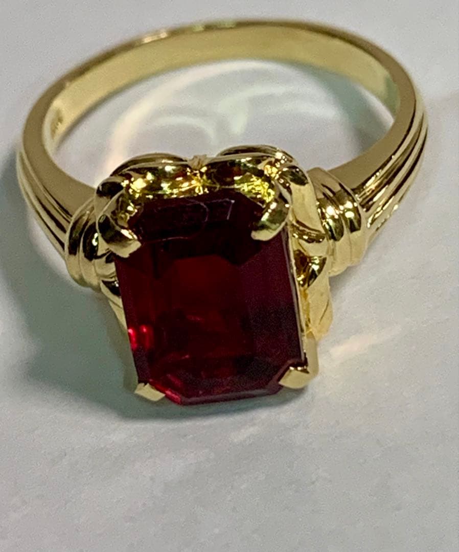 K18 ガーネット リング 4.8ｇ