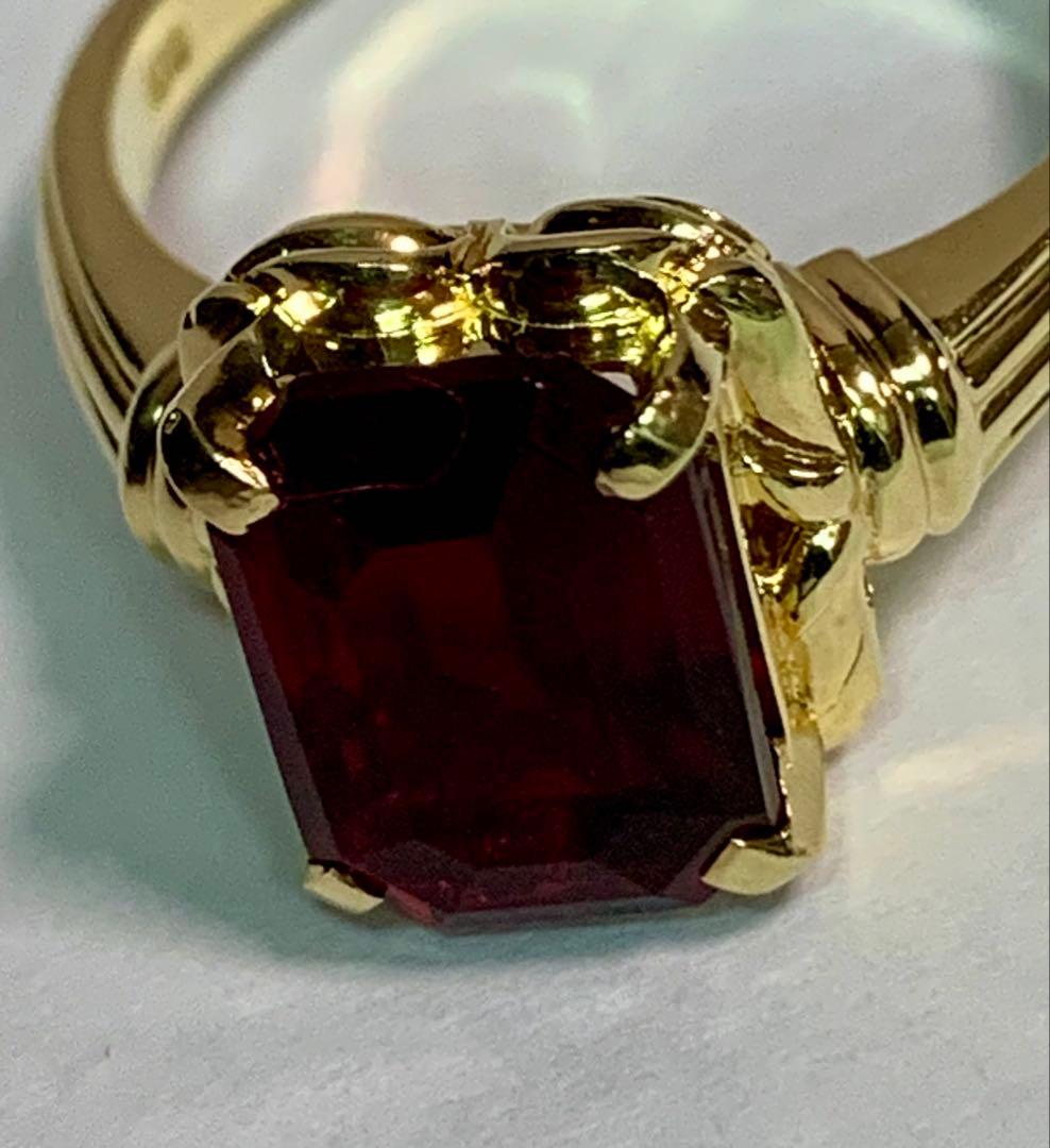K18 ガーネット リング 4.8ｇ