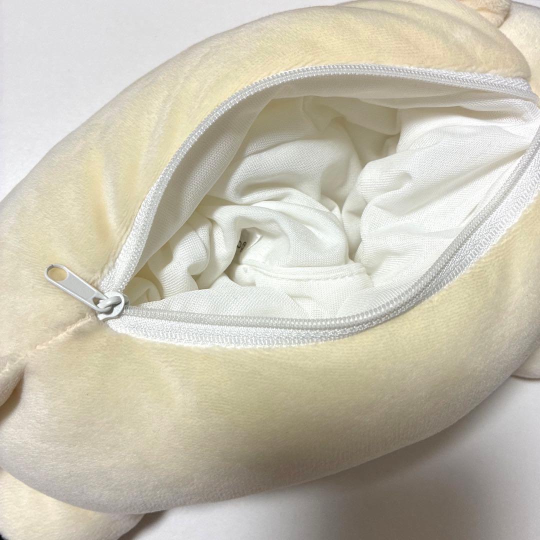 猫型ペンケース クリーム色　アニマルレッスン　ぬいぐるみ　ペンケース　筆箱　廃番