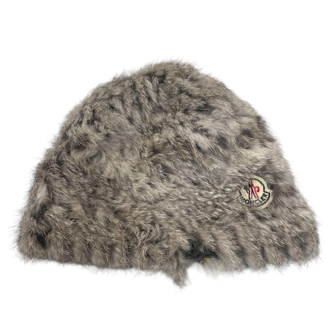 極美品 MONCLER モンクレール ニット帽 ラビットファー レディース