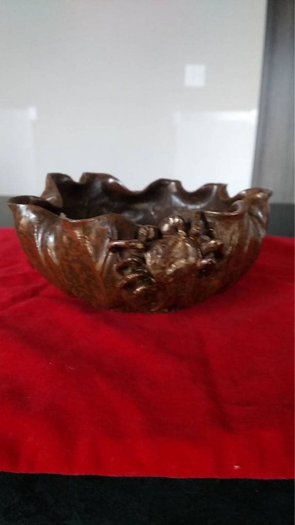 中国美術 清朝時代　銅器　文房四宝　花器　茶器　蓮　朝鮮美術　水滴　蟹　煎茶器