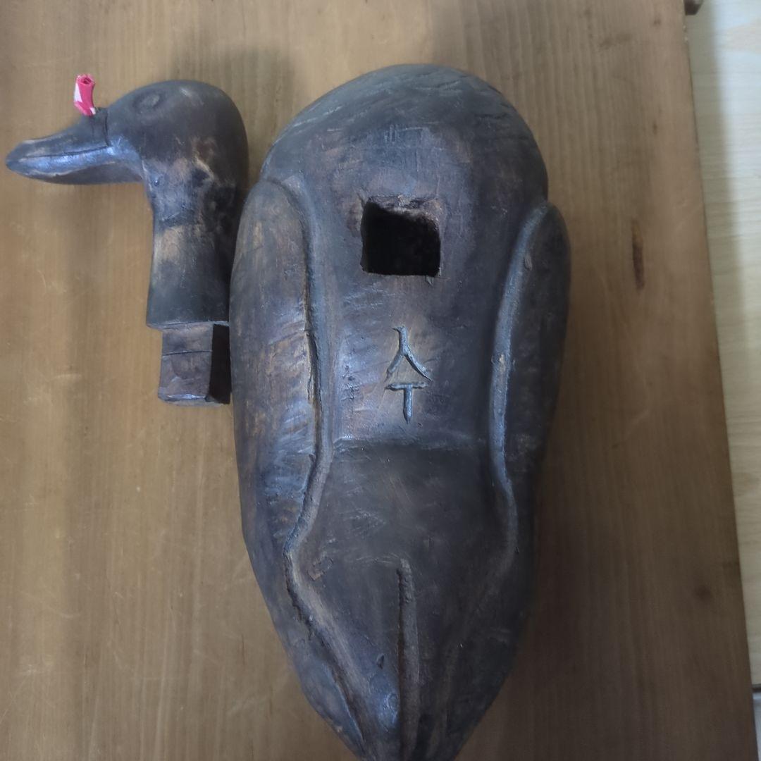 李朝　中期木雁　デコイ　彫刻　キロギ　朝鮮古美術