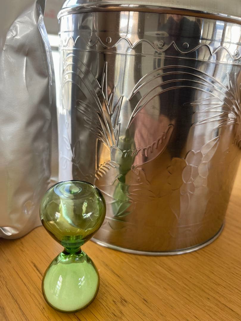 CHA YUAN ティーパック50個と茶葉缶セット/砂時計付き