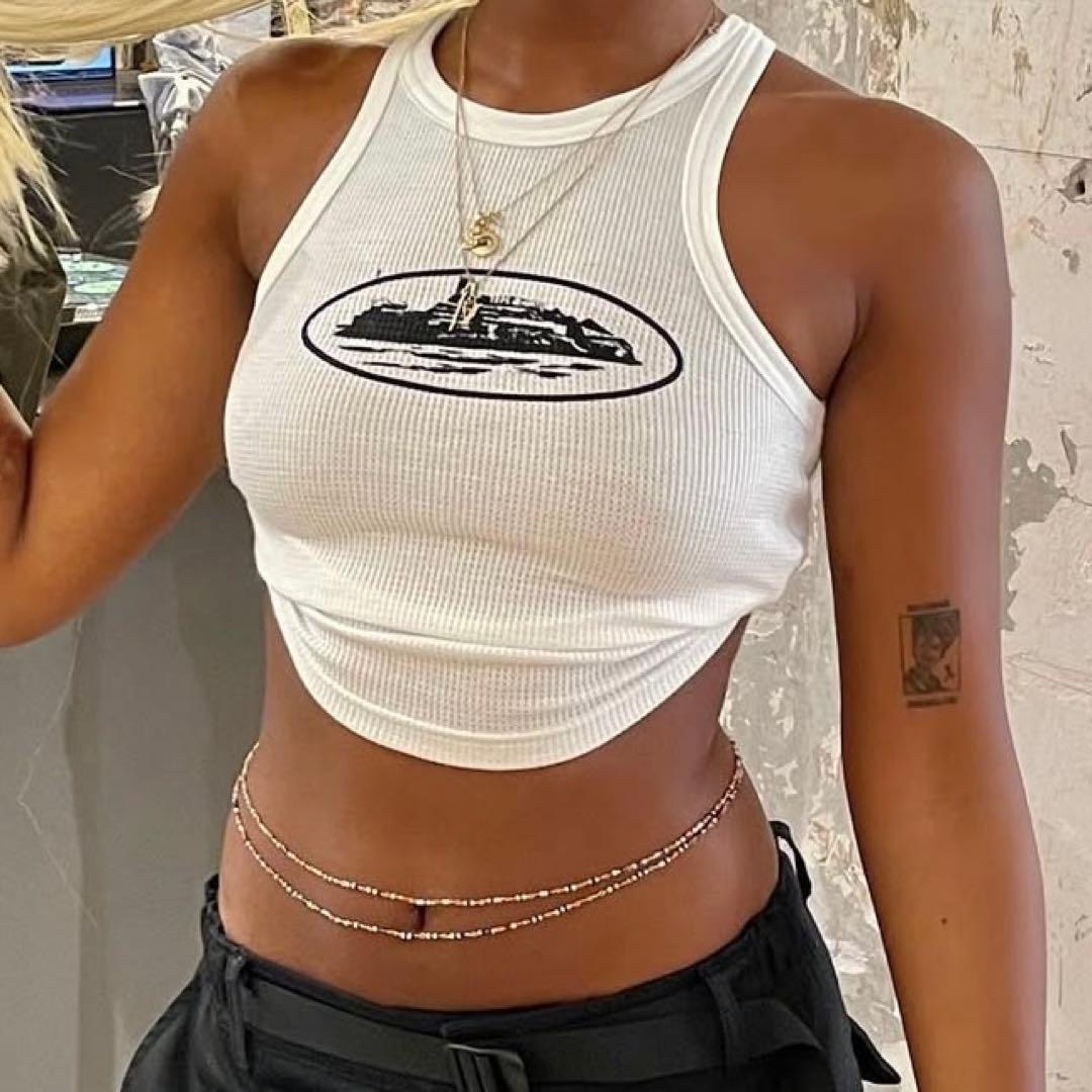 CORTEIZ ホワイト タンクトップ S