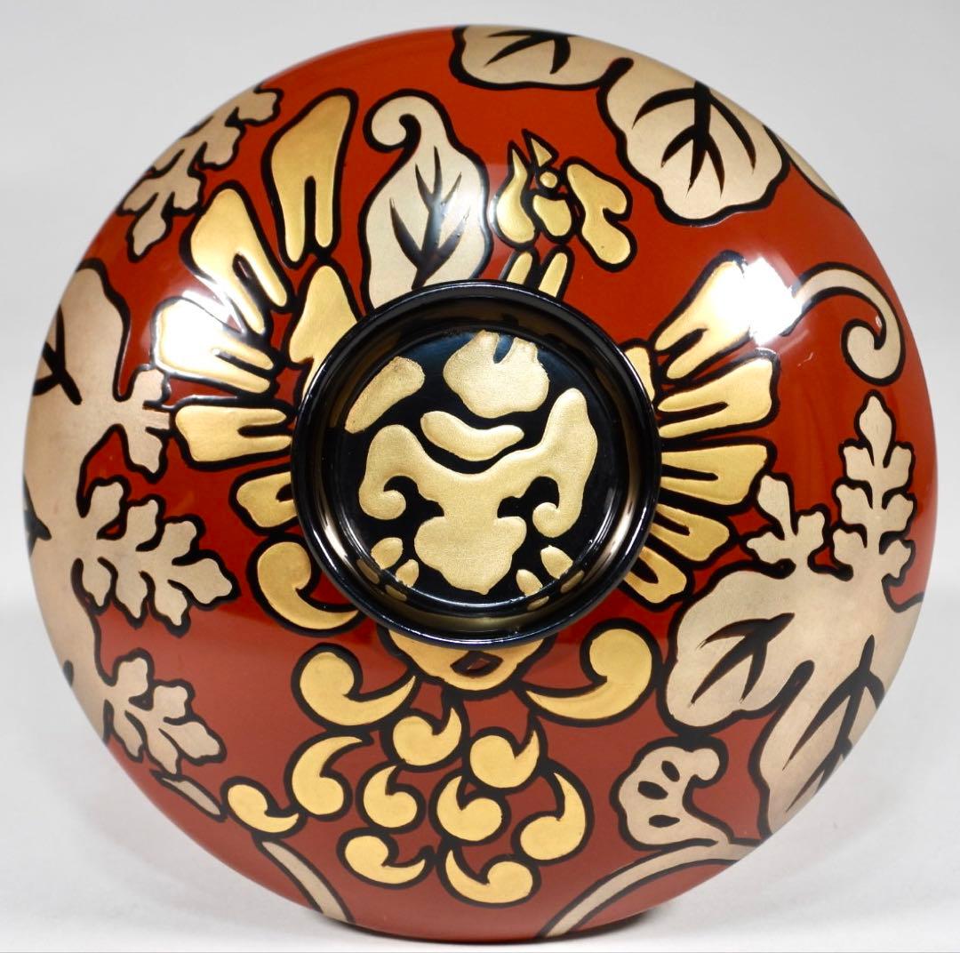 輪島塗 木製漆器 沈金 蓋椀 吸物椀 汁椀 10客　直径13cm