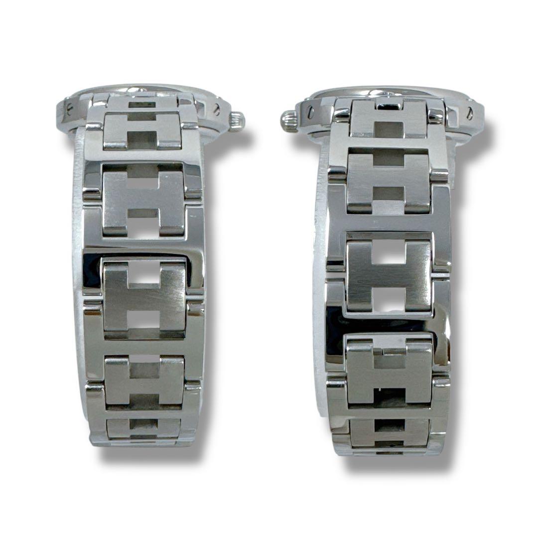 エルメス クリッパー CL4.210 ブラック 黒 QZ レディース 時計 美品