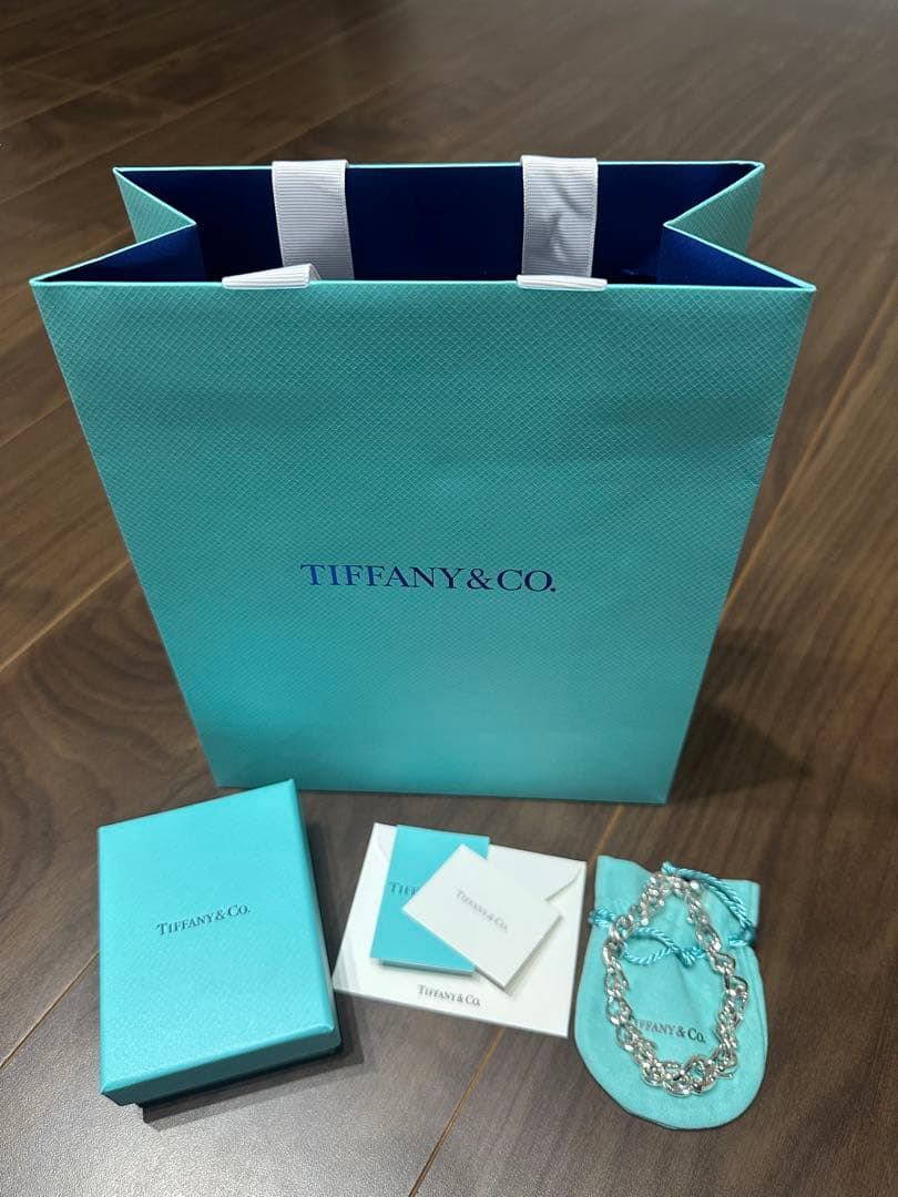 新品未使用 ティファニー フォージ ミディアム リンク ブレスレット シルバー