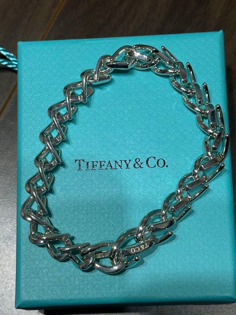 新品未使用 ティファニー フォージ ミディアム リンク ブレスレット シルバー