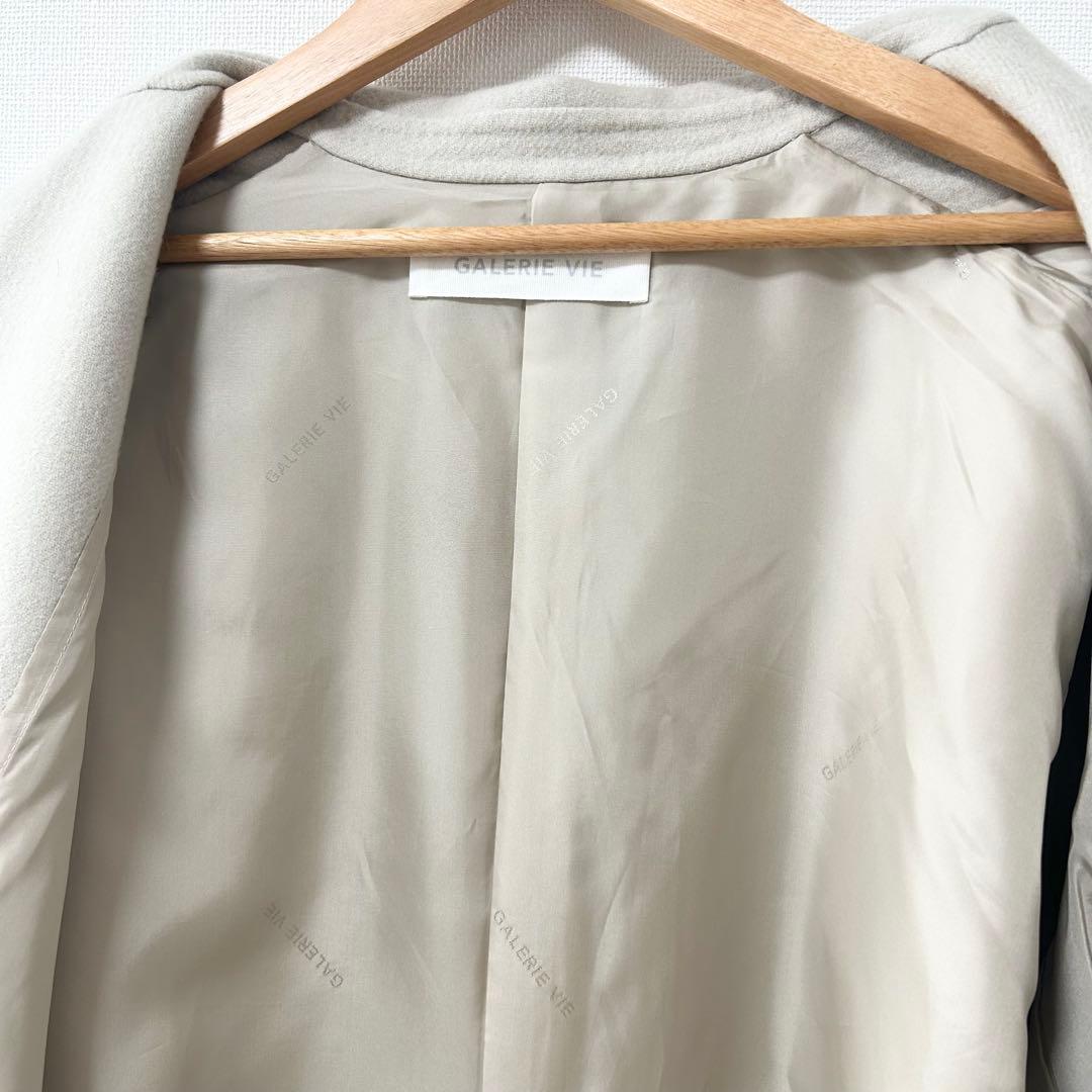 美品✨GALERIE VIE ウールカシミヤライトメルトン チェスターコート