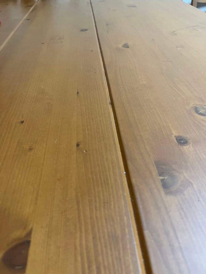 無垢材木製ダイニングテーブル　椅子４脚セット　（引き取り愛知県名古屋市）