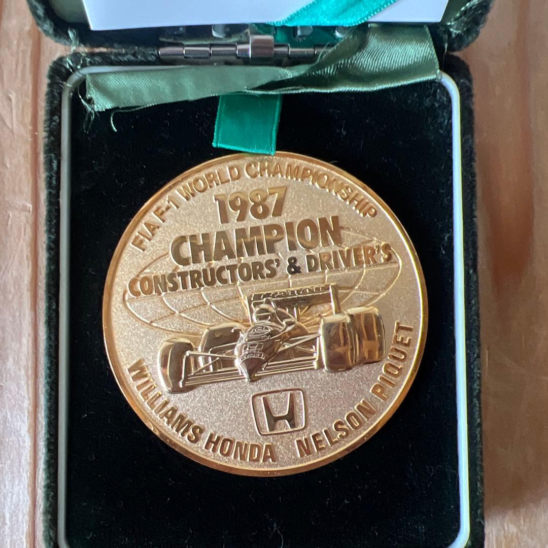 【メダル】1987 F1Champion Medal Nelson Piquet