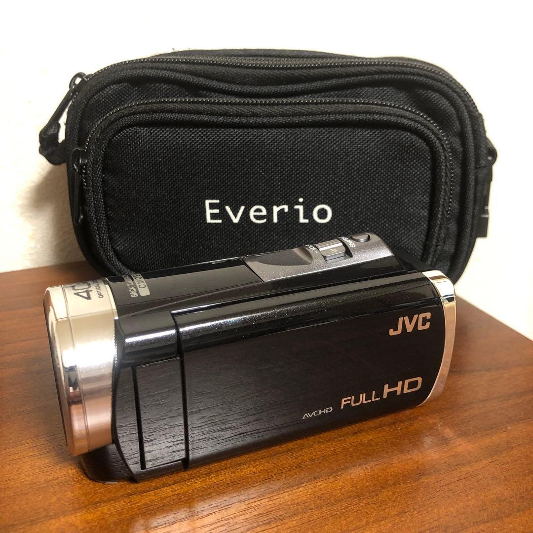 ほぼ新品 JVC Everio GZ-HM33 ブラック ケース付 ビデオカメラ