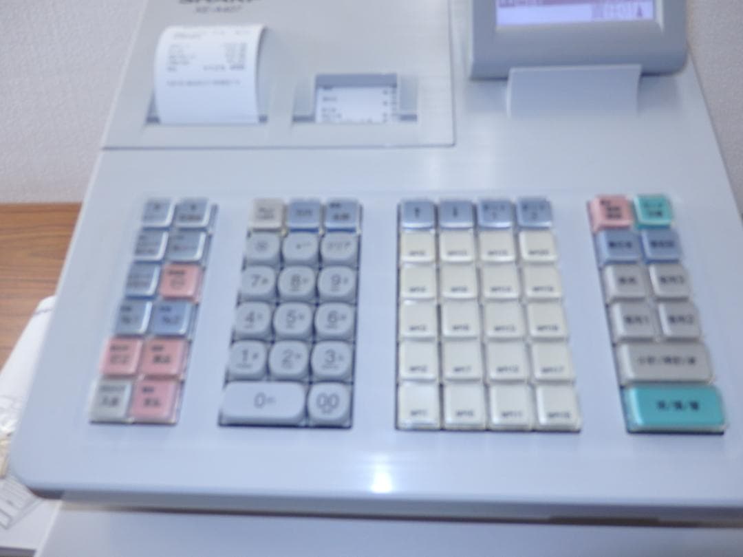 5210 設定無料XE-A407W　20部門　シャープ　レジスター　軽減税率対応