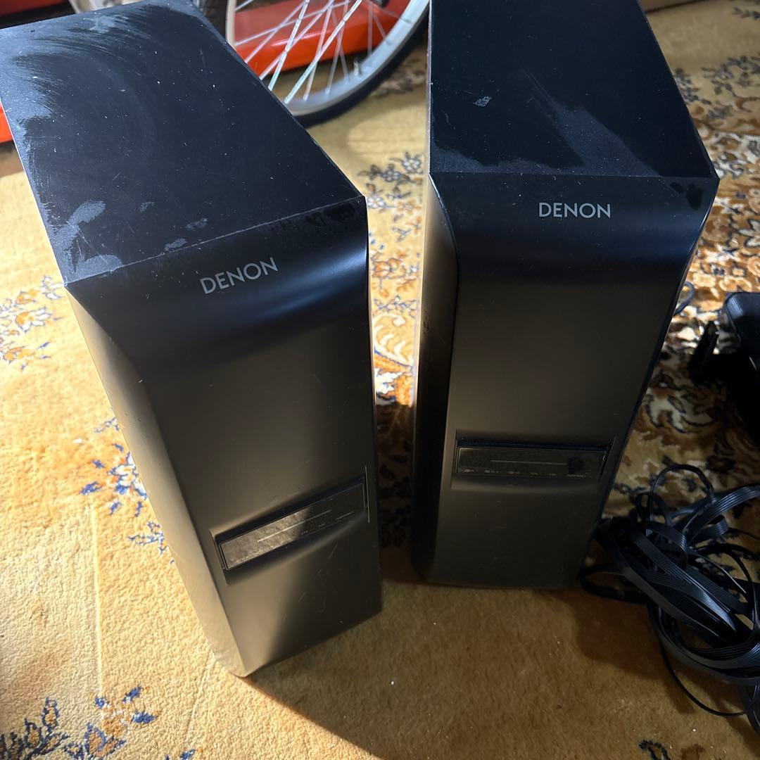 DENON DHT-S313 2組セット稼働品　サウンドバー リモコン1個
