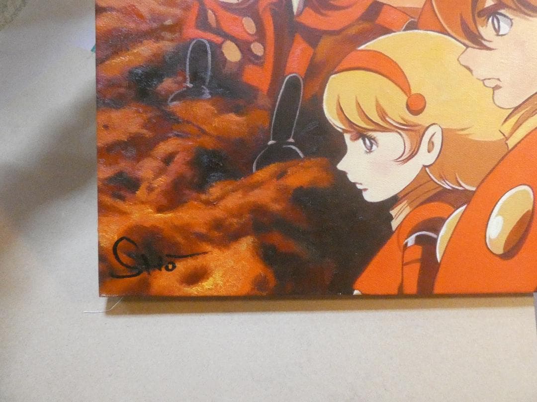 絵画　石ノ森章太郎「人物」 サイン F8サイズ額装済み 肉筆手描き