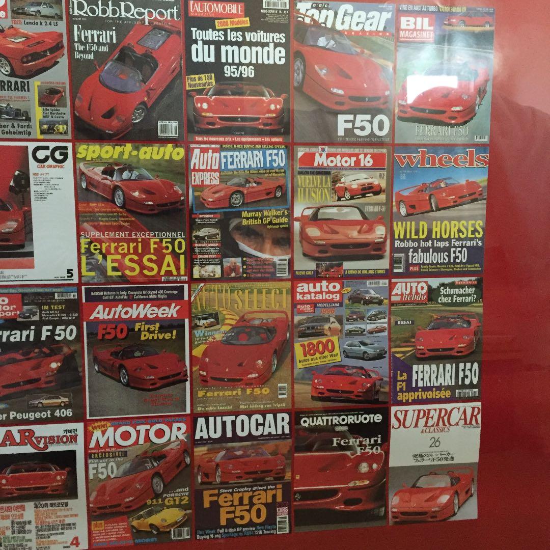 超激レア 特大ポスターフェラーリF50特注フレーム入り