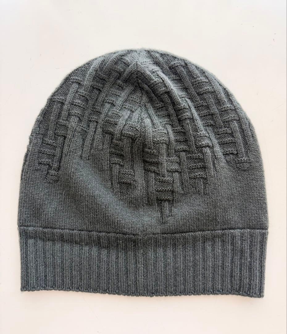 HERMES エルメス　カシミア100%ニット帽