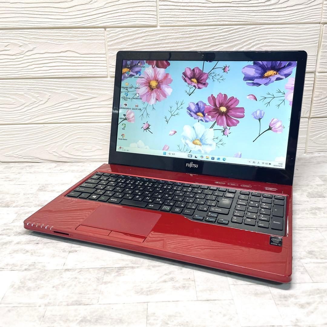 人気色✨美品 ノートパソコン SSD ブルーレイ カメラ win11 8GB