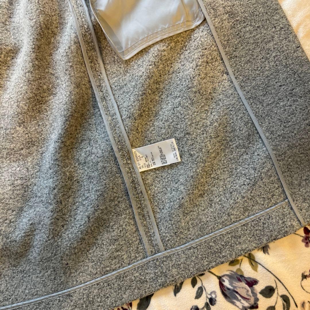 theory グレー チェスターコート ロング