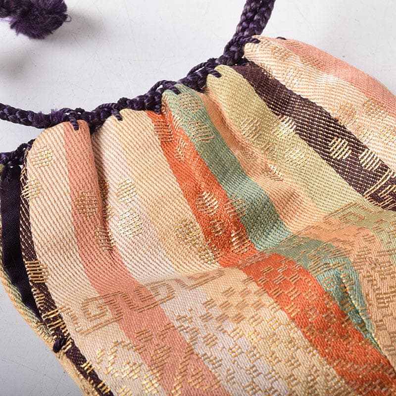 茶道具　京焼　桶谷定一作　肩衝茶入　仕覆付　共箱　V　7748