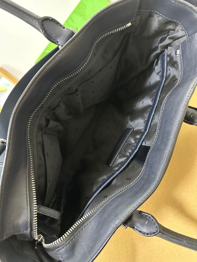 MICHAEL KORS ダークブルー トートバッグ