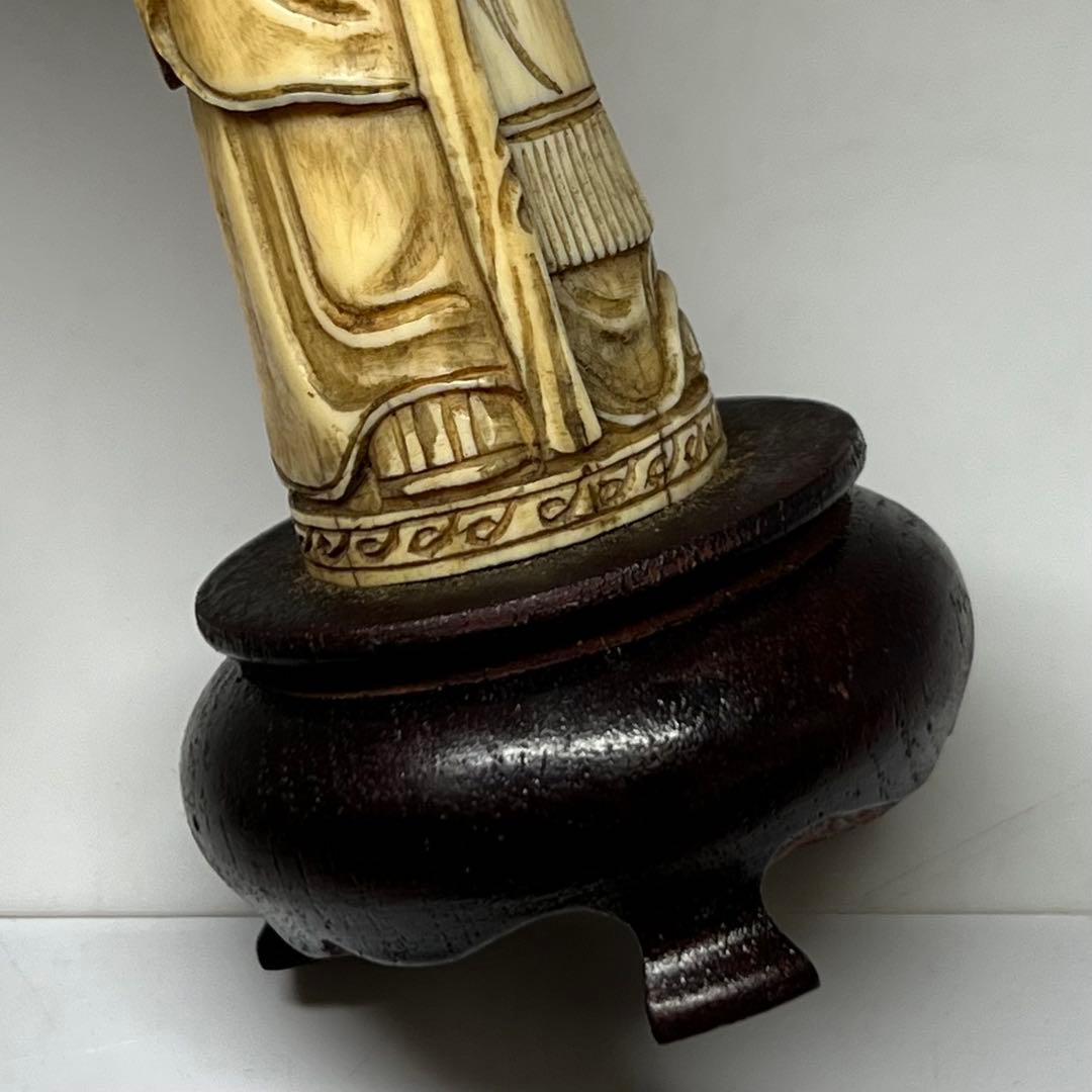 極上 唐物 寿老 置物 131g 東キ7-1129①