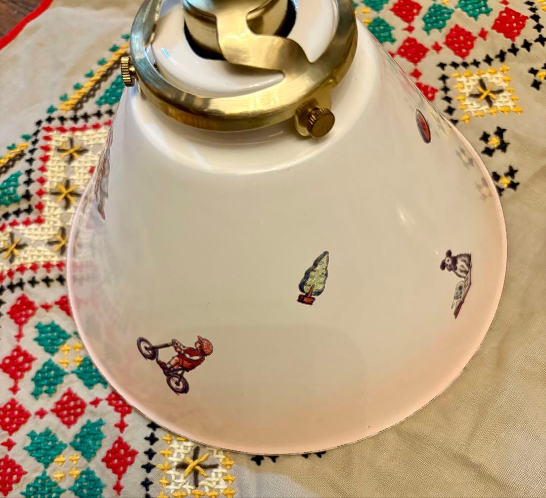 ◆希少レア◆新品未使用♡マニー♡プチメゾン ホーローシェード　コードペンダント付