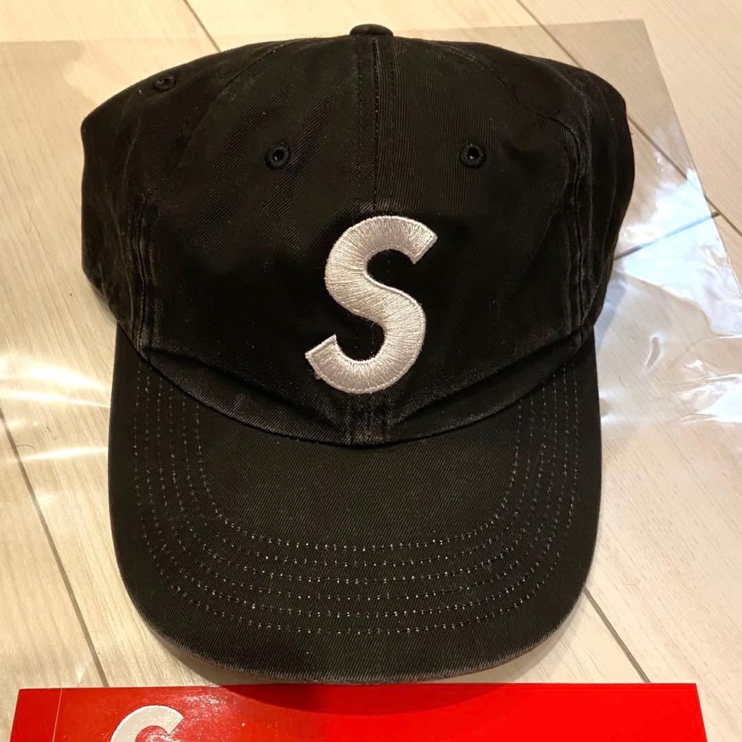 【新品】 Supreme 2-Tone S Logo 6-Panel 黒