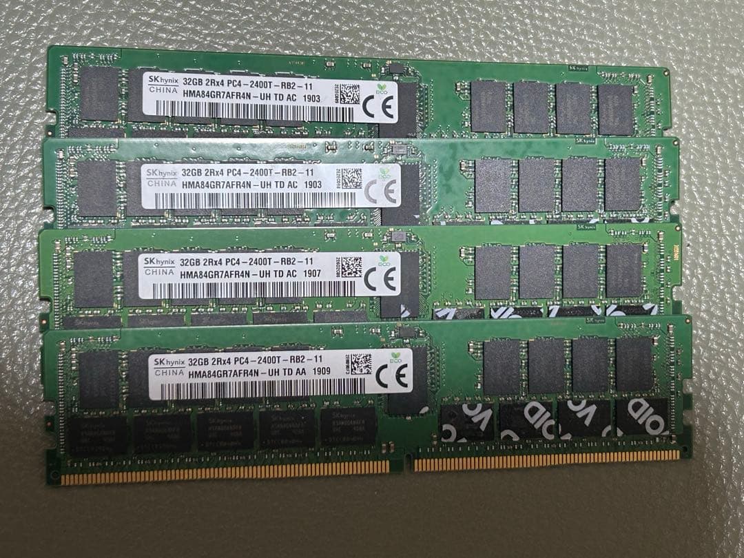 m*o様 計128GB(32GB×4枚) DDR4-2400T