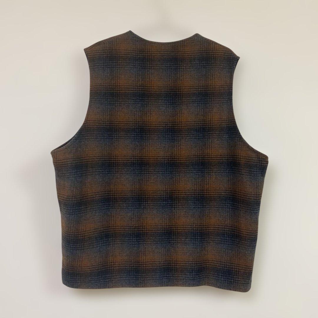 90s stussy outer gear ウールベスト オンブレ