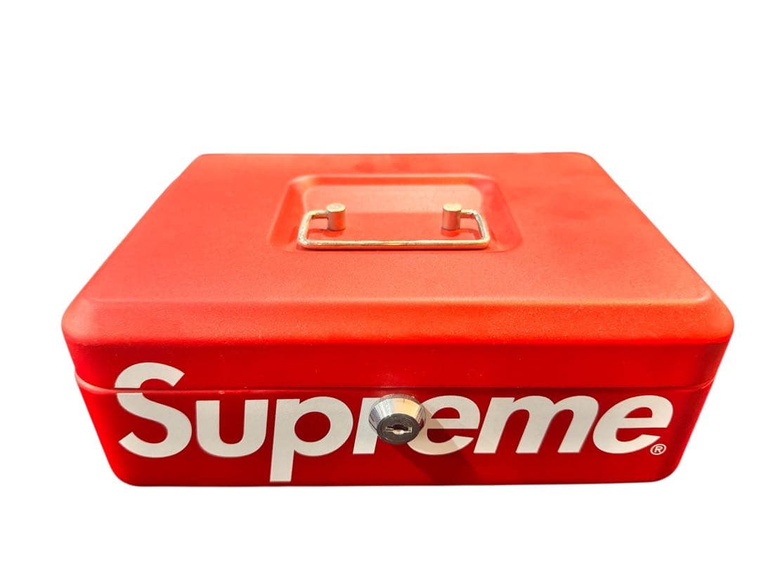 シュプリーム ロックボックス 金庫 工具入れ 収納箱 ケースsupreme 赤