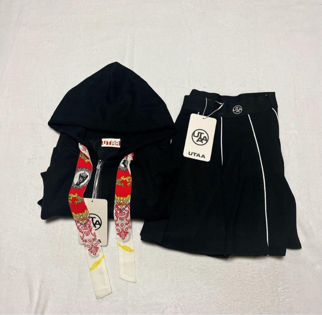 新品　UTAA　ユタ　ゴルフ　パーカー＆スカートセット　ブラック　M