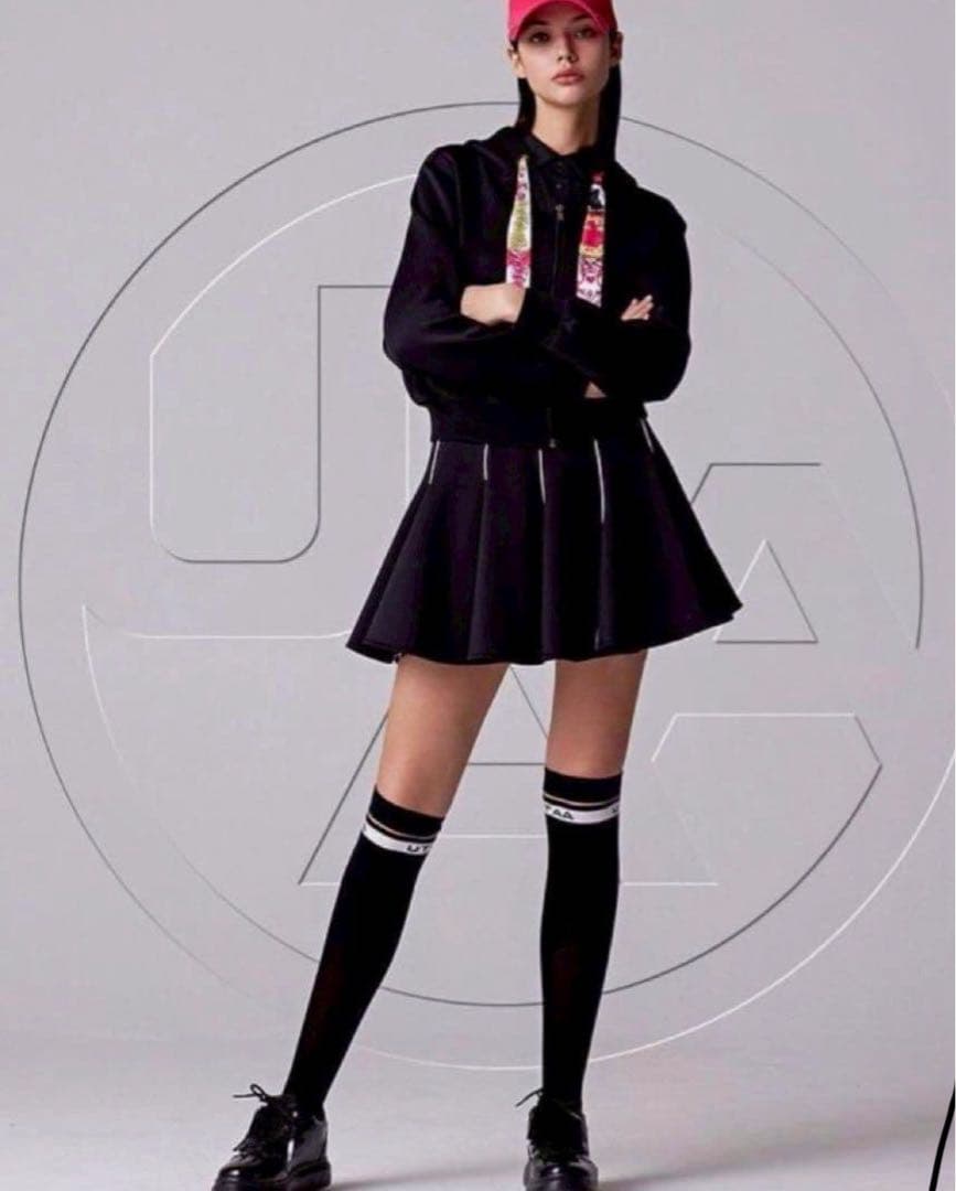 新品　UTAA　ユタ　ゴルフ　パーカー＆スカートセット　ブラック　M