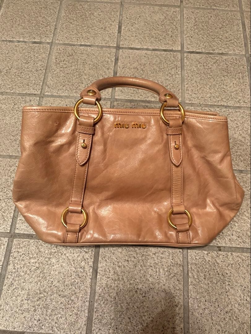 バッグ 00s miu miu archive vitello lux handbag