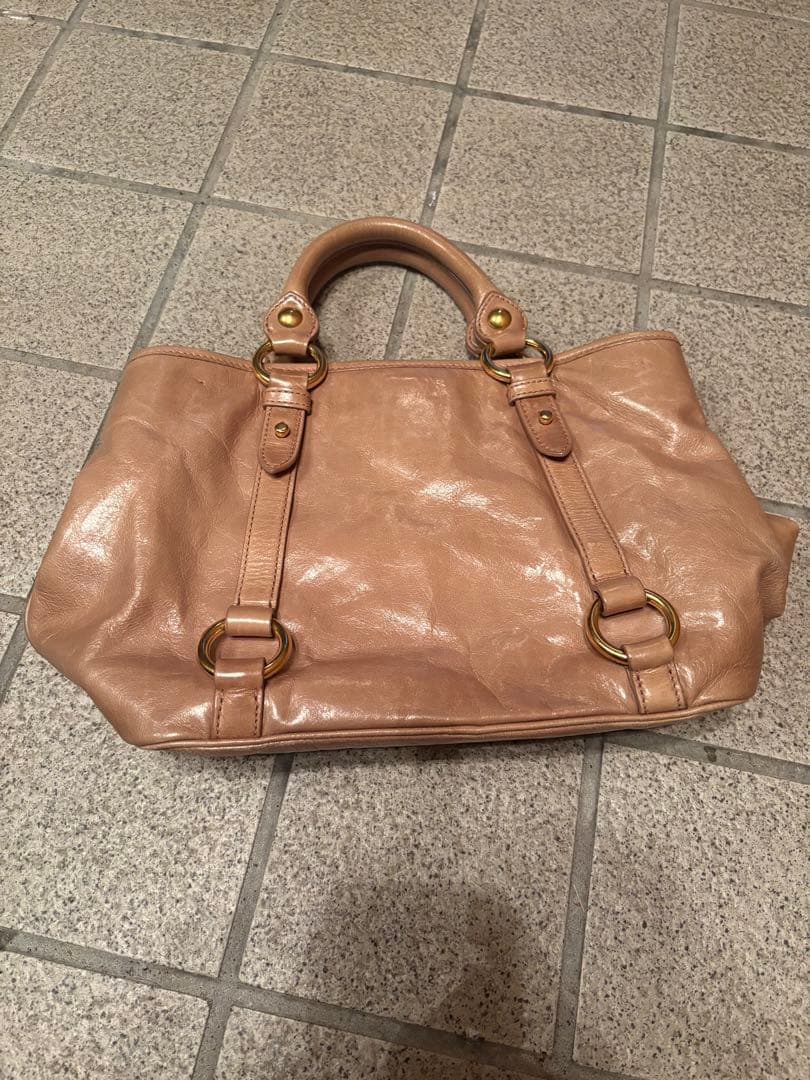 バッグ 00s miu miu archive vitello lux handbag