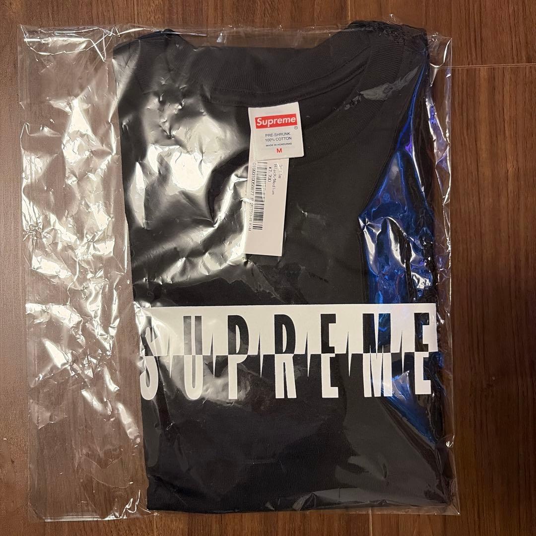 Supreme Split Tee ブラック Mサイズ