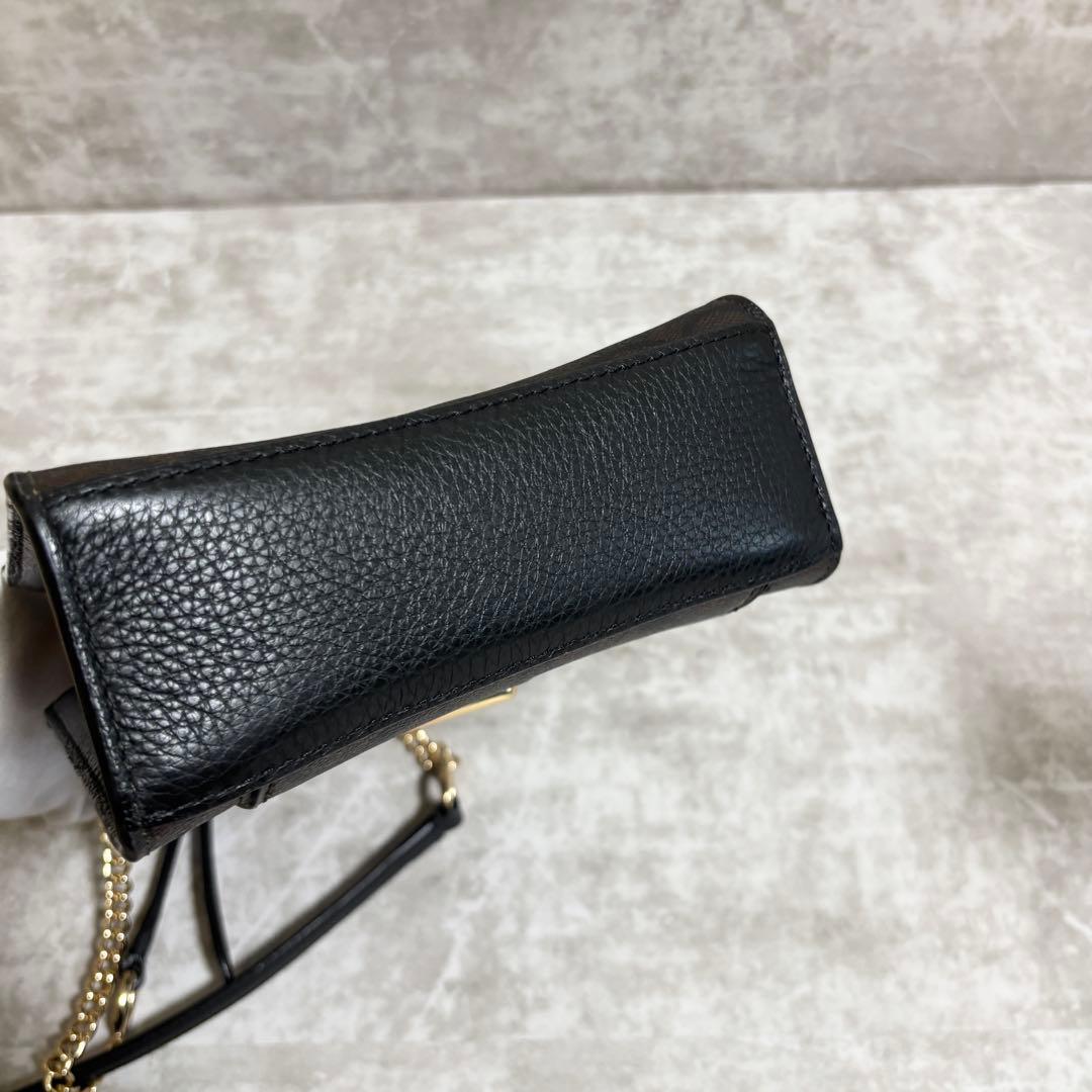 A261 未使用級✨コーチ　ミニ ペッパー クロスボディ シグネチャー　ブラウン